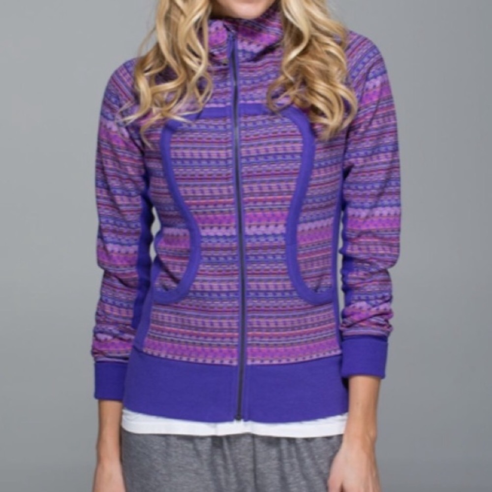 Lululemon Scuba Hoodie II Space Dye Twist Iris - Picture 2 of 11